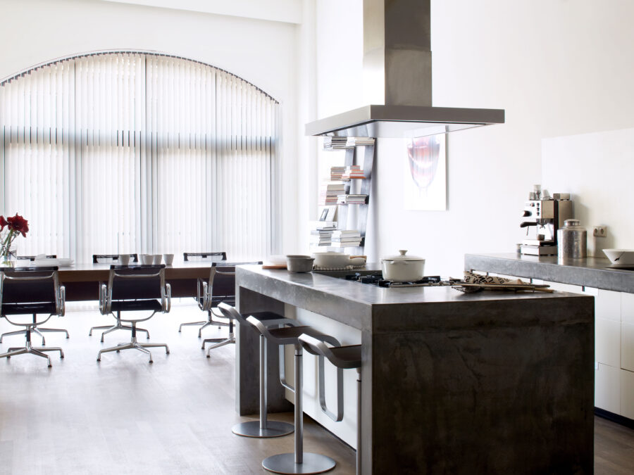 Bece lamellen rond keuken