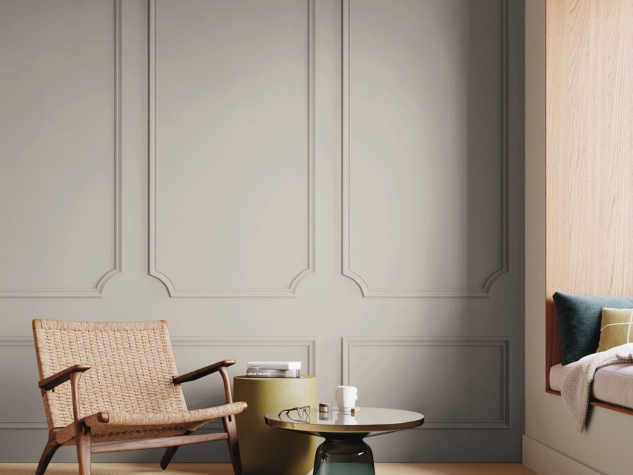 Sierlijsten behang in de woonkamer - Merk Casa Deco uit de collectie Moulures Co