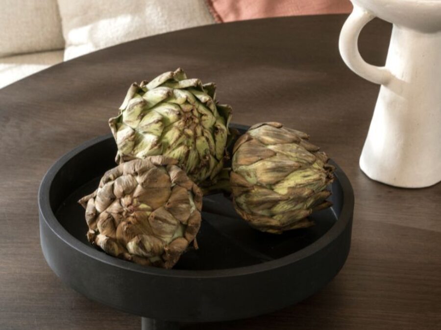 Sfeerfoto van tafel met schaal