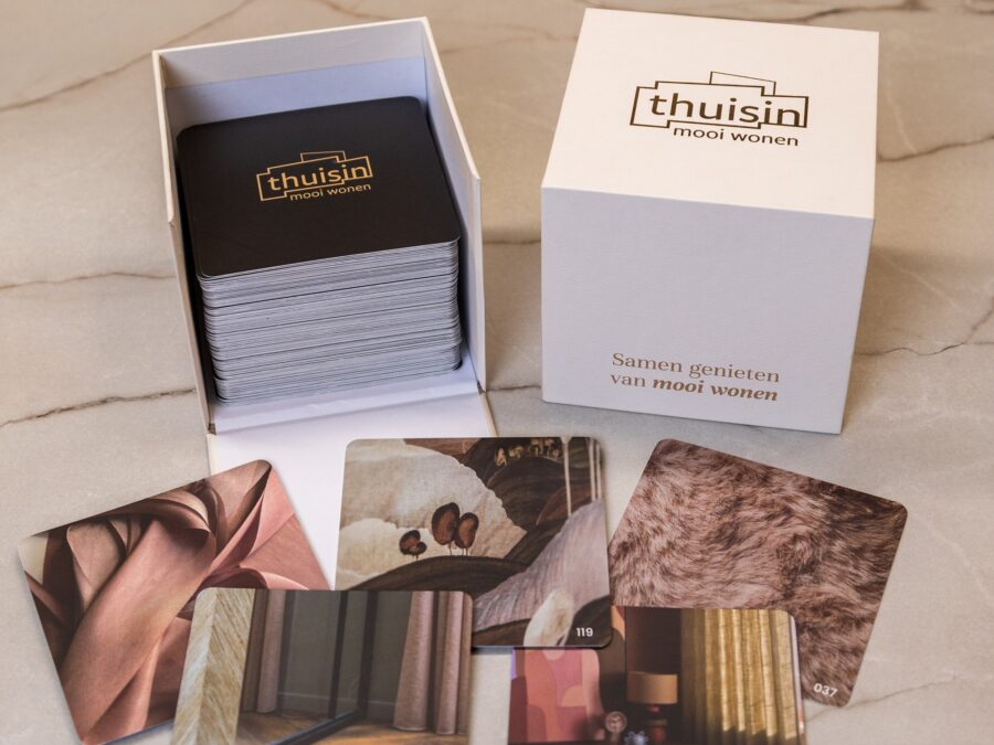 Gratis Mooi Wonen Box met inspiratiekaarten voor een persoonlijk moodboard.