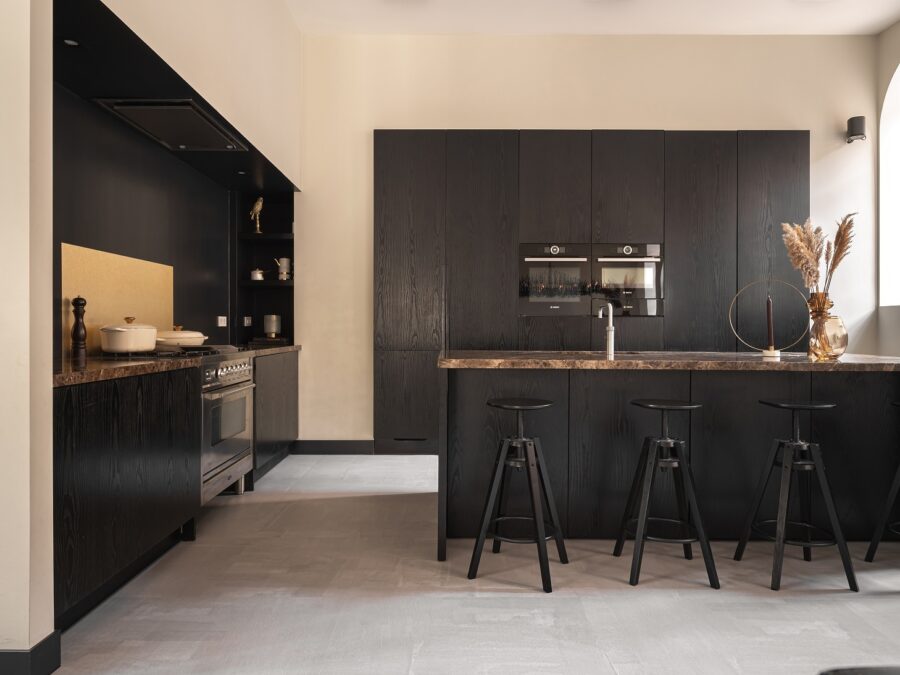 Vloer pvc therdex lichtgrijs betonlook