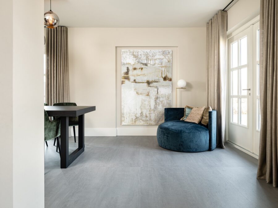 Lichte grijze pvc-vloer van Therdex