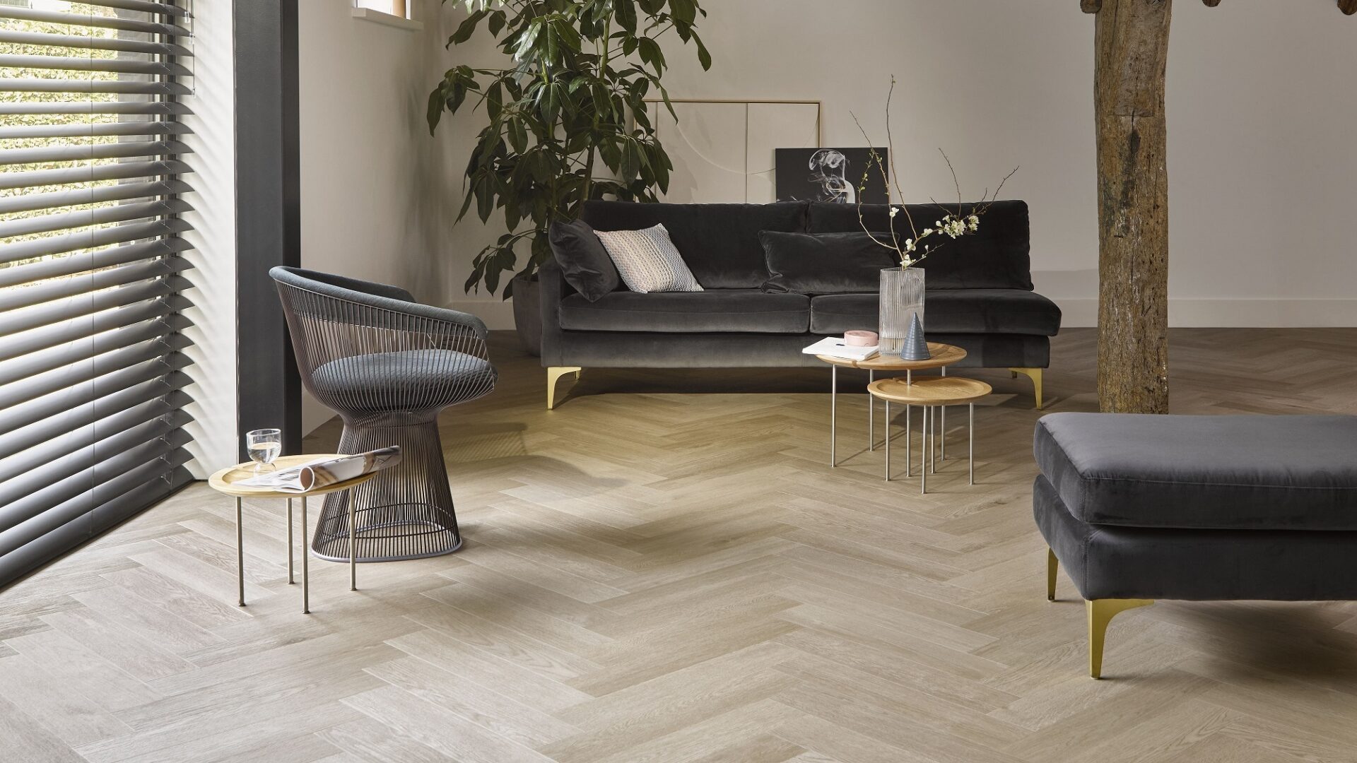 Tarkett PVC Visgraat Vloer in de woonkamer