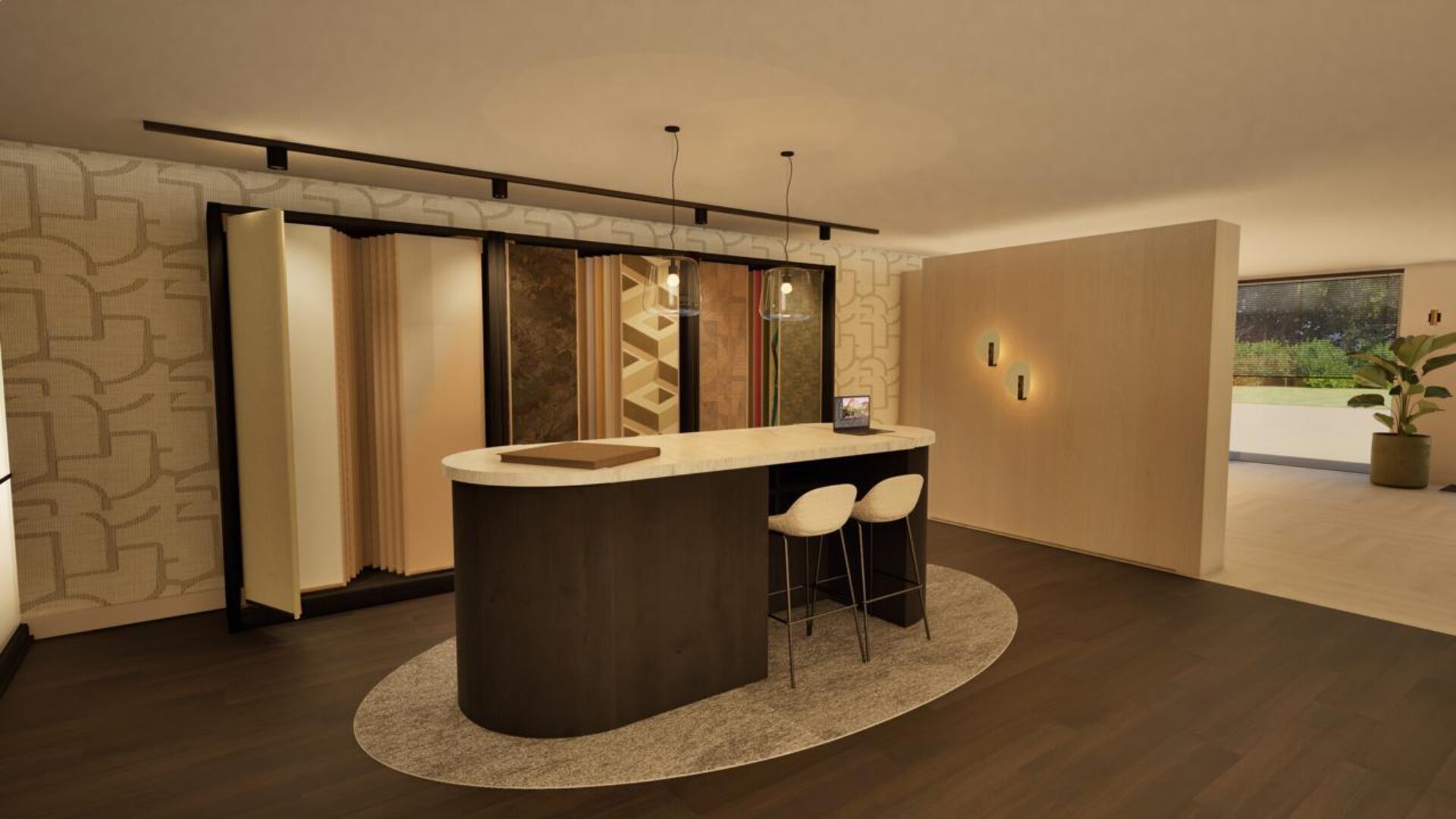 3D-ontwerp van showroom Thuisin 4yourliving in Maarssen