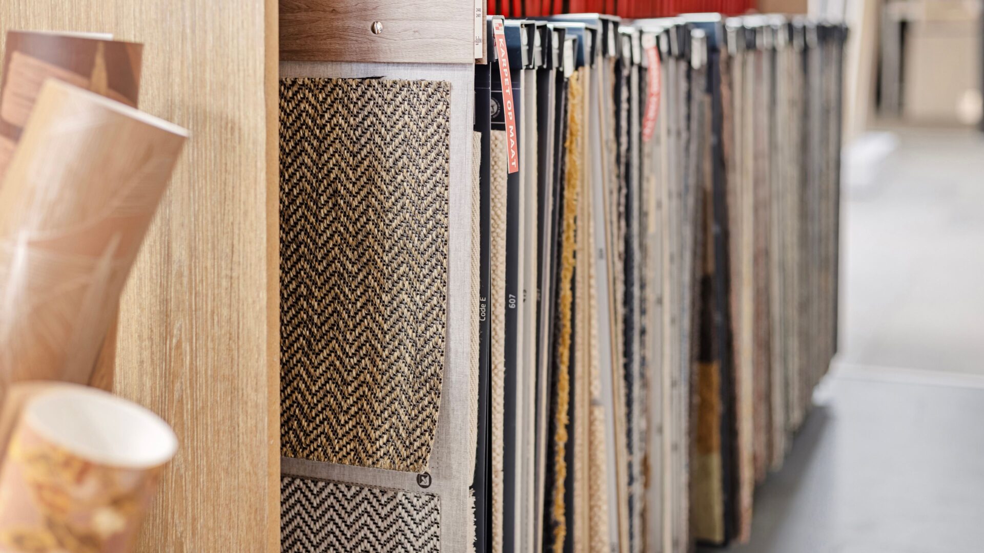 Gordijnen showroom in woonwinkel Thuisin Schokker Enschede