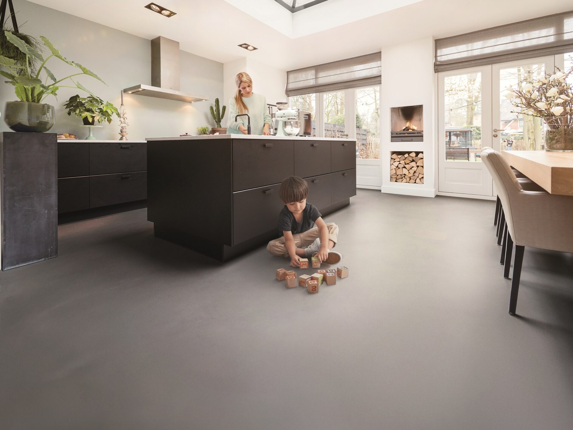 3D-ontwerp van een gietvloer in jouw huis - Kom naar Thuisin