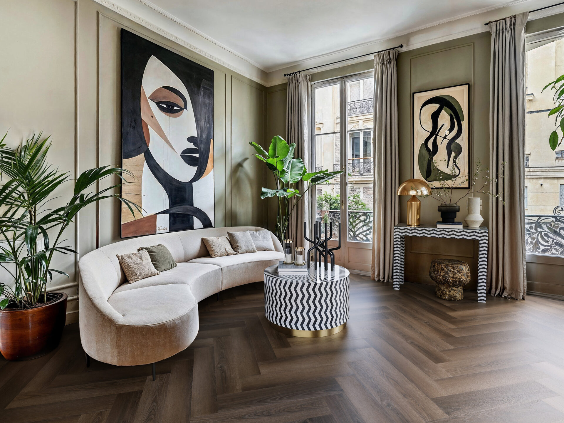 Intr pvc vloer visgraat Eclectisch klassiek bij Thuisin