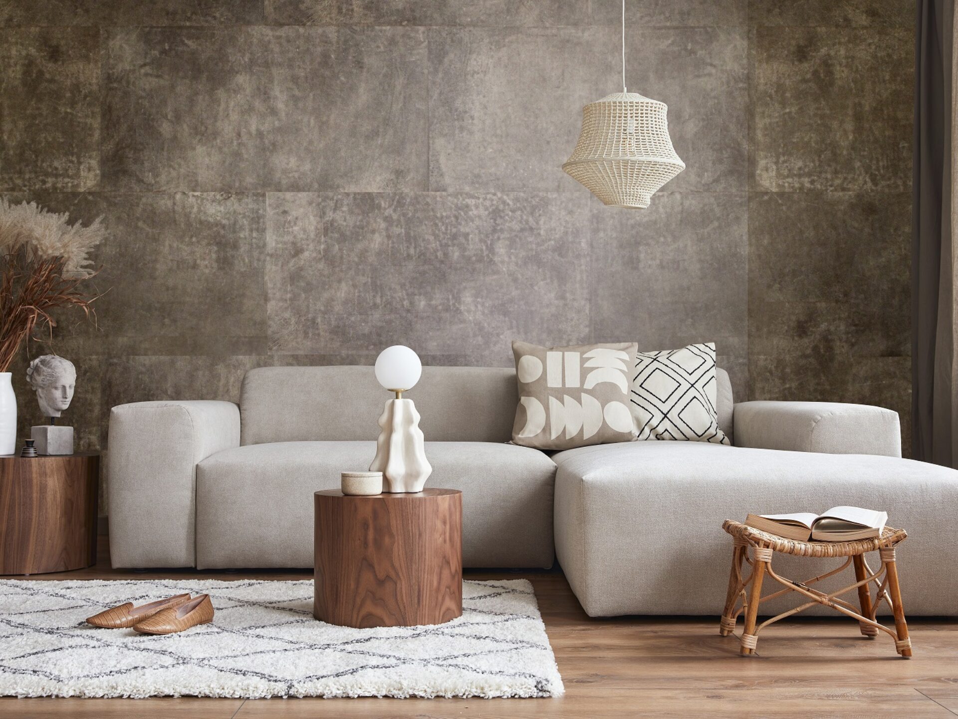 Belledo wandbekleding leren behang