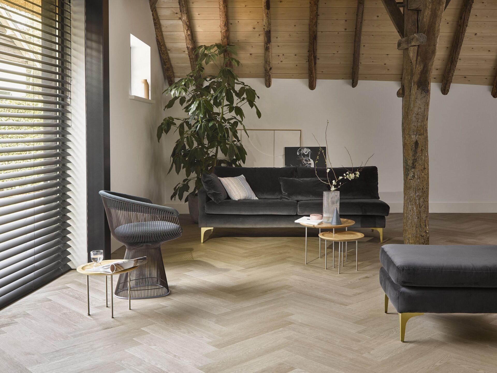 Tarkett PVC Visgraat Vloer in de woonkamer