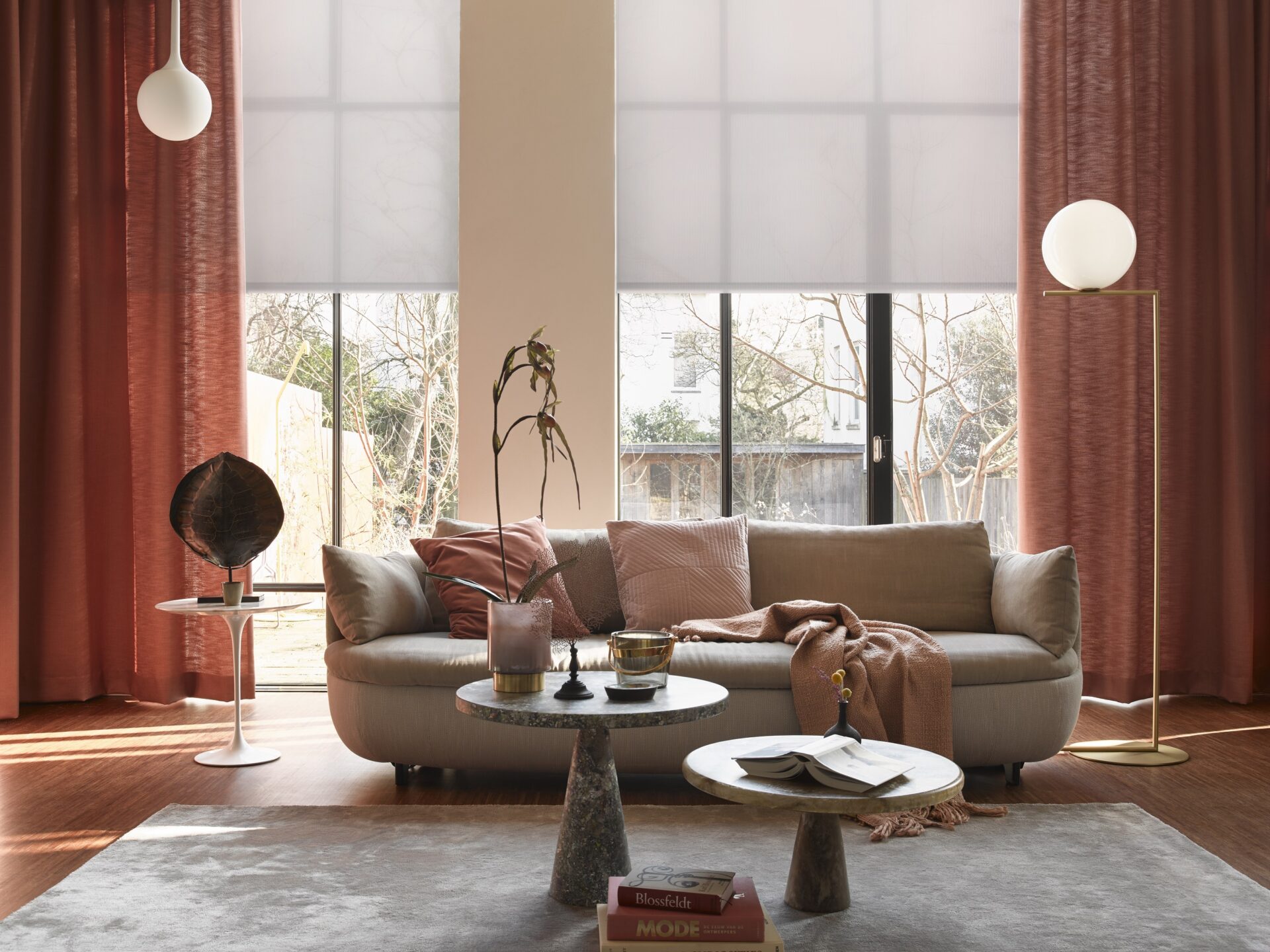 Toppoint Gordijnen in een rode kleur