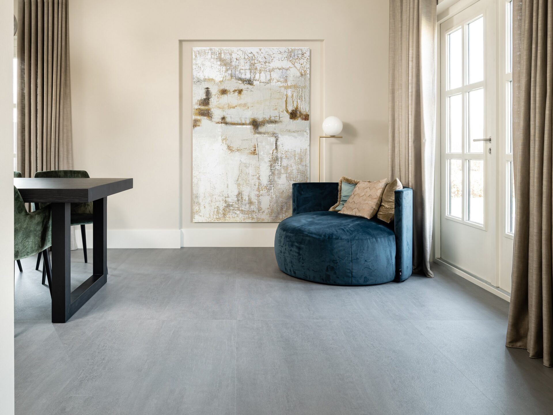 Pvc-vloer betonlook van Therdex