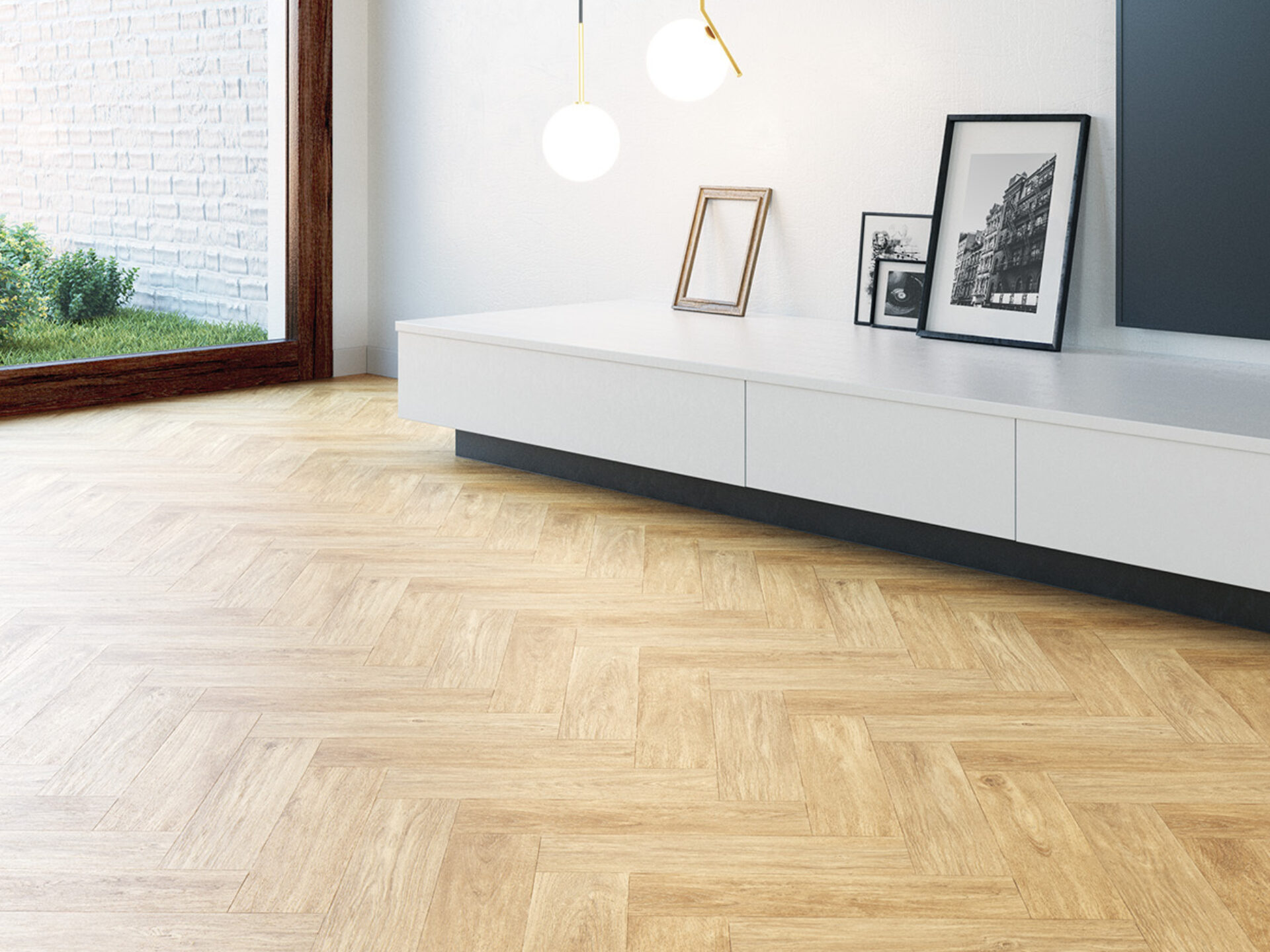 Vloeren Van Hardeveld Laminaat houtlook visgraat licht hout