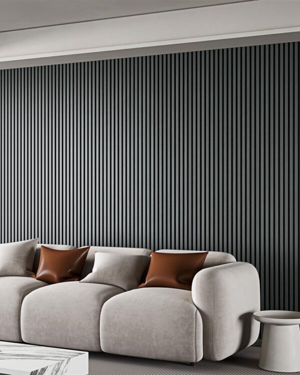 Luxe lattenwanden in zwart eiken