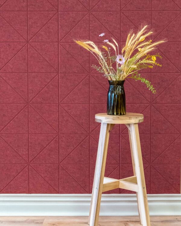 Akuvilt viltpaneel in rode kleur - Je vindt het bij Thuisin