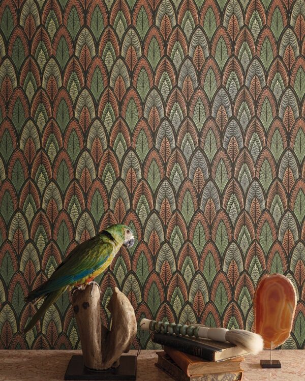 Summer behang van Masureel - sfeerfoto in bruine tinten