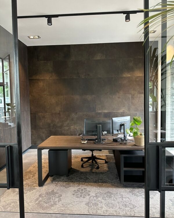 Luxe leren wandtegels van Belledo