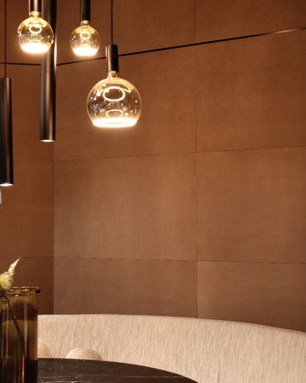 Luxe leren wandtegels van Belledo