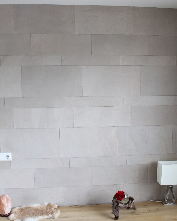 Luxe leren wandtegels van Belledo, detailbeeld