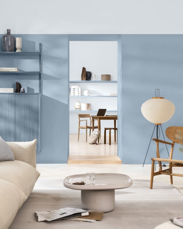 Flexa Kleur van het jaar 2026 Rhythm of Blues - verf jouw woonkamer blauw met Flexa!