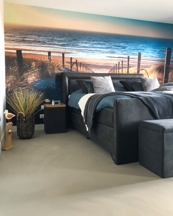 Gietvloer in de slaapkamer