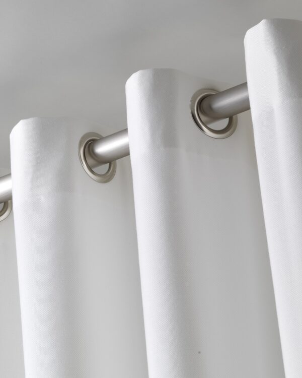 Gordijnrails Intersil Liggend ring detaill gordijnring rvs zilver