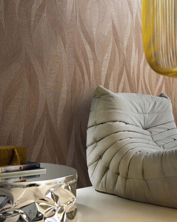 Hookedon Walls Behang in terrakleur in de zithoek