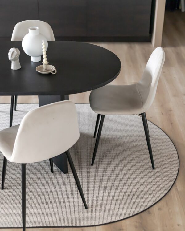 Vloerkleed onder de eettafel