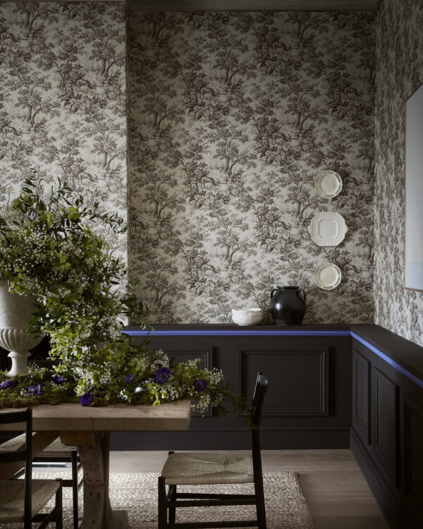 Little green verf en behang Stag Toile Chocolat Chocolate Colour 124 Mambo 112