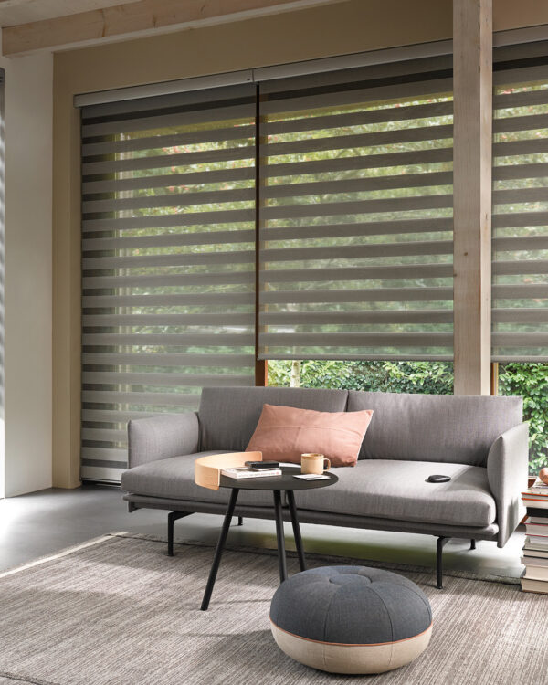Multishades van Luxaflex voor in de woonkamer