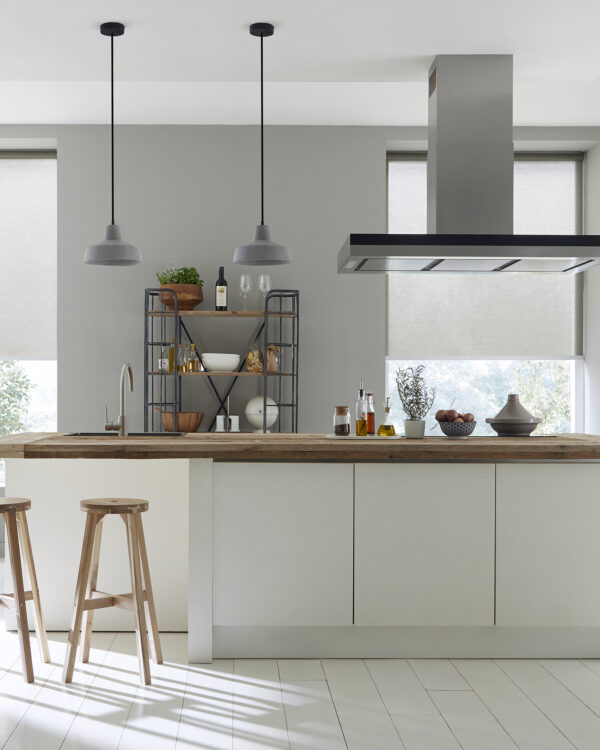 Rolgordijn Sunway licht wit keuken