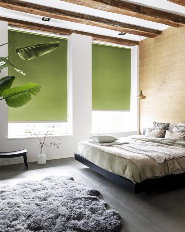 Rolgordijn bece groen kinderkamer