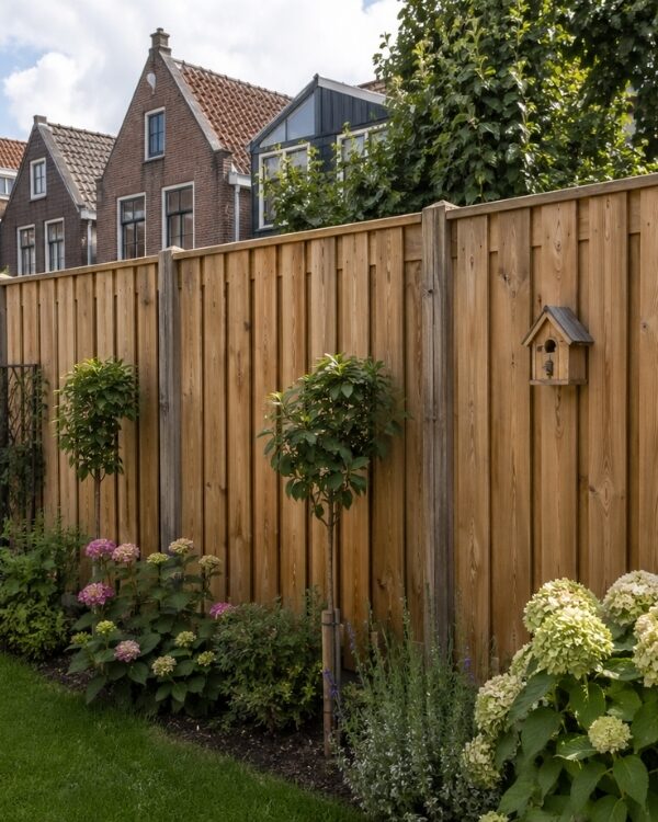 Houten schutting
