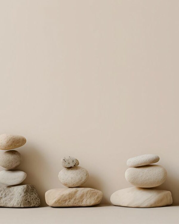 Stenen in japandi sfeer