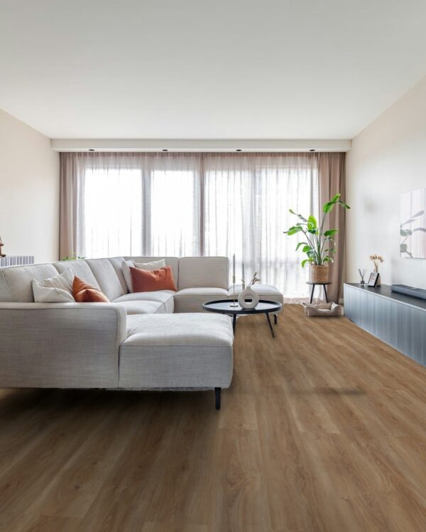 pvc-vloer Moezel2 in de kleur TI-44073 uit onze eigen Thuisin-collectie in de woonkamer