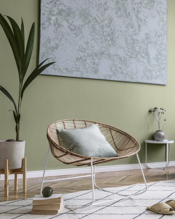 Zacht groene verfkleur van Sigma in de woonkamer