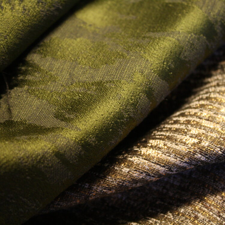 Groene gordijnen bij Thuisin