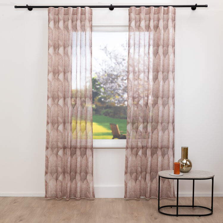 Wit, stijlvol vitrage-gordijn van Vriesco