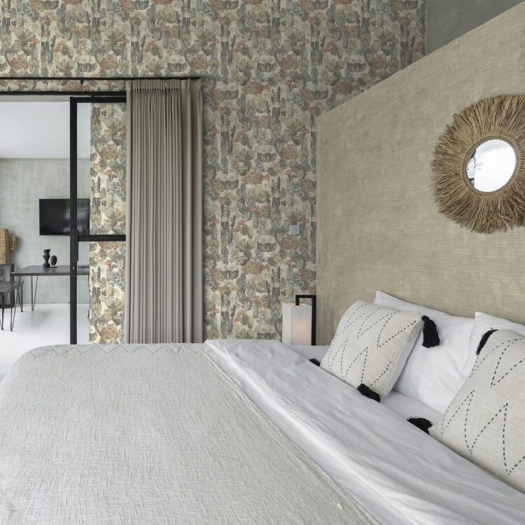 Arte Tierra Behang in de slaapkamer