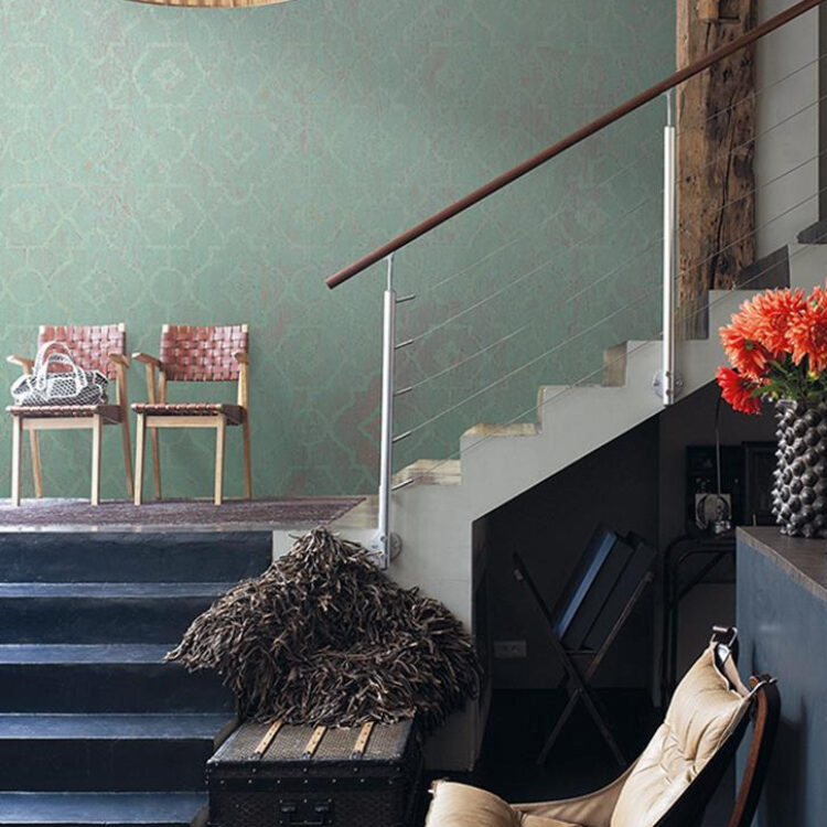 Behang Noordwand kleurrijk