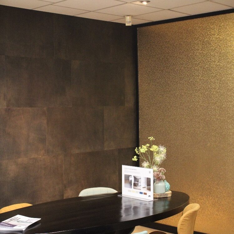 Luxe leren wandtegels van Belledo