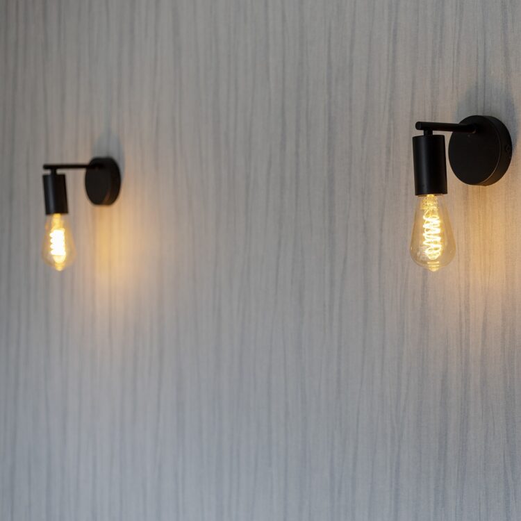 Sfeerfoto van linear behang