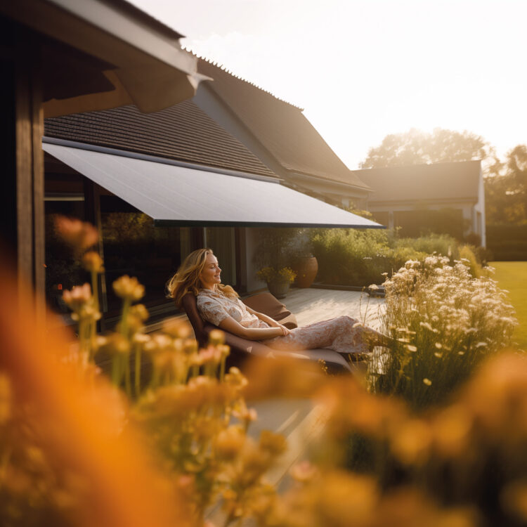 Buitenzonwering suncircle knikarmscherm