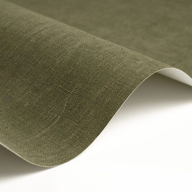 CASADECO Etamine Vert Taiga groen behang met textuur