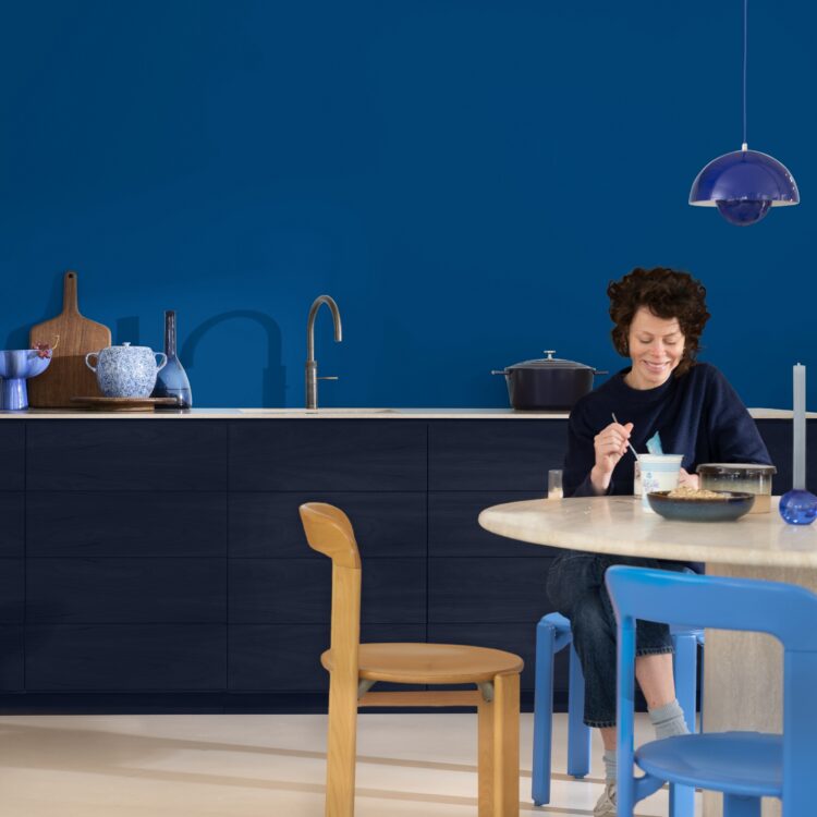 Flexa Kleur van het jaar 2026 Rhythm of Blues - verf jouw keuken blauw met Flexa!