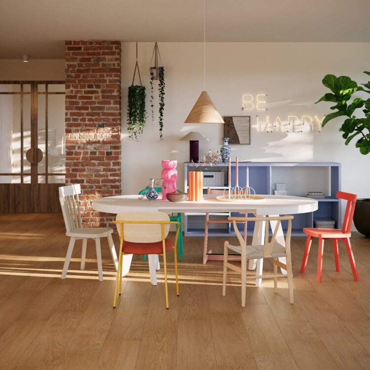 Intr Laminaat Eetkamer Funky Neon