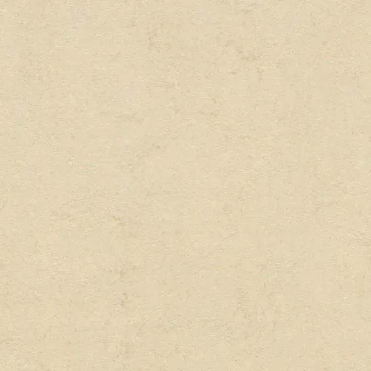 Close-up van Marmoleum Fresco Barbados, lichte zandkleurige vloer met subtiele marmering