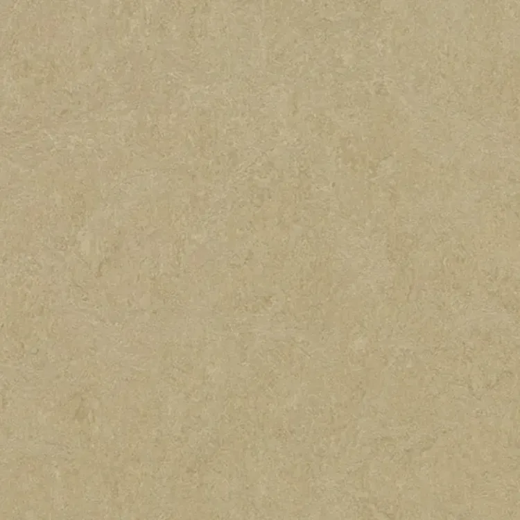 Close-up van Marmoleum Fresco Oat, warme beige vloer met subtiele marmering
