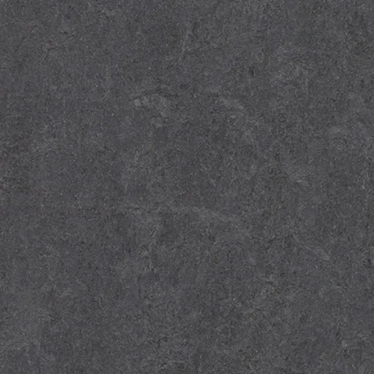 Close-up van Marmoleum Fresco Volcanic Ash, grijze vloer met zachte marmering