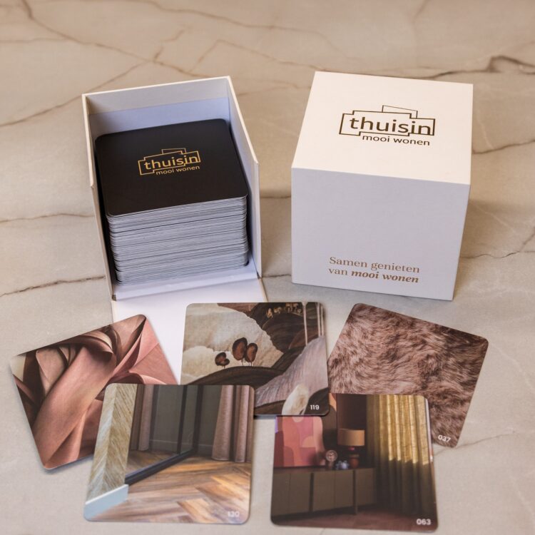 Gratis Mooi Wonen Box met inspiratiekaarten voor een persoonlijk moodboard.