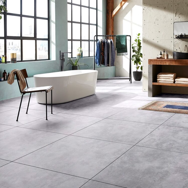 mFlor pvc vloertegels in de badkamer